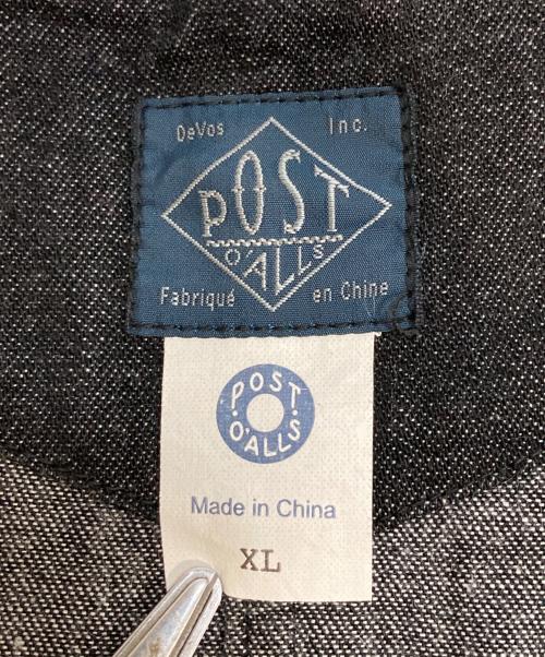 POST O'ALLS（ポストオーバーオールズ）POST O'ALLS (ポストオーバーオールズ) ポスト・シノワ2DV ブラック サイズ:XLの古着・服飾アイテム