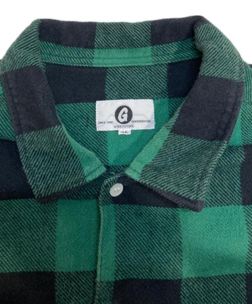 GOODENOUGH（グッドイナフ）GOODENOUGH (グッドイナフ) BUFFALO LINE SHIRT グリーン サイズ:XLの古着・服飾アイテム