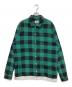 GOODENOUGH（グッドイナフ）の古着「BUFFALO LINE SHIRT」｜グリーン