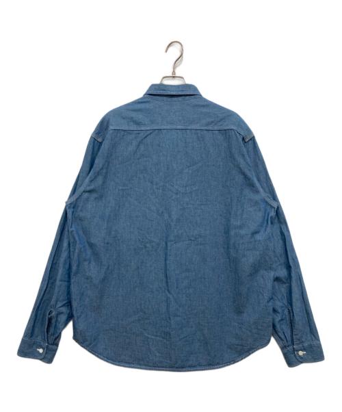 HUMAN MADE（ヒューマンメイド）HUMAN MADE (ヒューマンメイド) CHAMBRAY SHIRT ブルー サイズ:XXLの古着・服飾アイテム