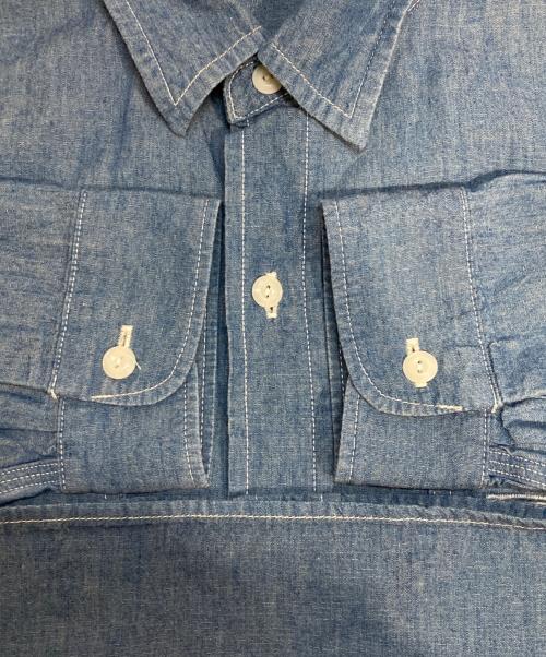 HUMAN MADE（ヒューマンメイド）HUMAN MADE (ヒューマンメイド) CHAMBRAY SHIRT ブルー サイズ:XXLの古着・服飾アイテム