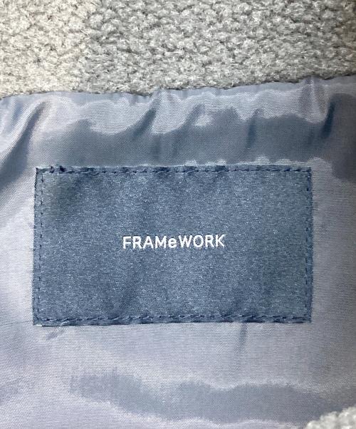 FRAMeWORK（フレームワーク）FRAMeWORK (フレームワーク) ウールボアスタンドブルゾン グレー サイズ:Mの古着・服飾アイテム