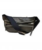 MSPCエムエピーシー）の古着「スタッズ×レザーウエストバッグ」｜グレー