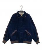 skookum×JOURNAL STANDARD relumeスクーカム×ジャーナルスタンダード レリューム）の古着「コーデュロイスタジアムジャケット」｜ネイビー
