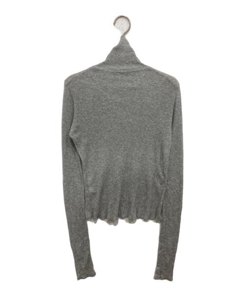 MIESROHE（ミースロエ）MIESROHE (ミースロエ) シアーリブタートルニット グレー サイズ:Fの古着・服飾アイテム