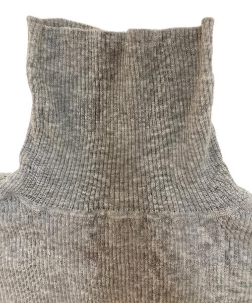 MIESROHE（ミースロエ）MIESROHE (ミースロエ) シアーリブタートルニット グレー サイズ:Fの古着・服飾アイテム