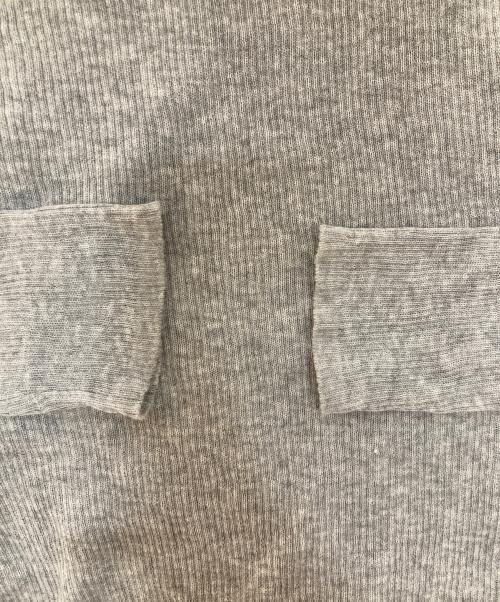 MIESROHE（ミースロエ）MIESROHE (ミースロエ) シアーリブタートルニット グレー サイズ:Fの古着・服飾アイテム