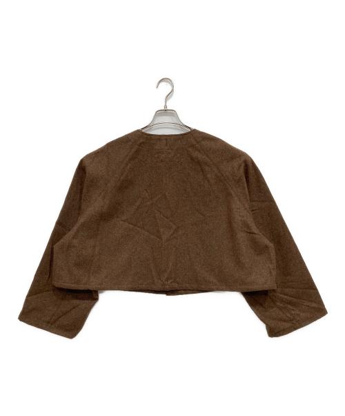 THE SHINZONE（ザ シンゾーン）THE SHINZONE (ザ シンゾーン) ウールモーターサイクルショートジャケット ブラウン サイズ:XSの古着・服飾アイテム
