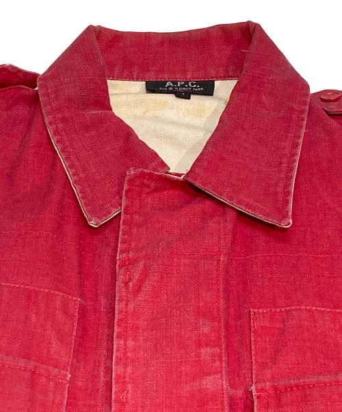 A.P.C.（アーペーセー）A.P.C. (アーペーセー) ミリタリージャケット レッド サイズ:SIZE1の古着・服飾アイテム