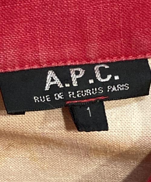 A.P.C.（アーペーセー）A.P.C. (アーペーセー) ミリタリージャケット レッド サイズ:SIZE1の古着・服飾アイテム