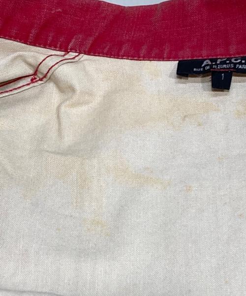 A.P.C.（アーペーセー）A.P.C. (アーペーセー) ミリタリージャケット レッド サイズ:SIZE1の古着・服飾アイテム