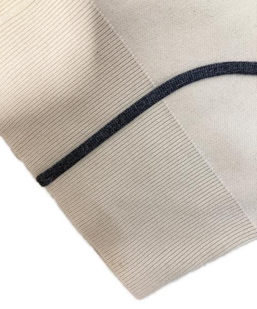 Adam et Rope（アダム エ ロペ）Adam et Rope (アダム エ ロペ) ラインアートカーディガン ホワイト サイズ:freeの古着・服飾アイテム