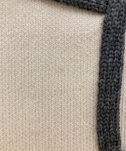 Adam et Rope（アダム エ ロペ）Adam et Rope (アダム エ ロペ) ラインアートカーディガン ホワイト サイズ:freeの古着・服飾アイテム