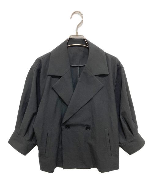 Adam et Rope（アダム エ ロペ）Adam et Rope (アダム エ ロペ) 2WAYシルエットシャツジャケット ブラック サイズ:freeの古着・服飾アイテム