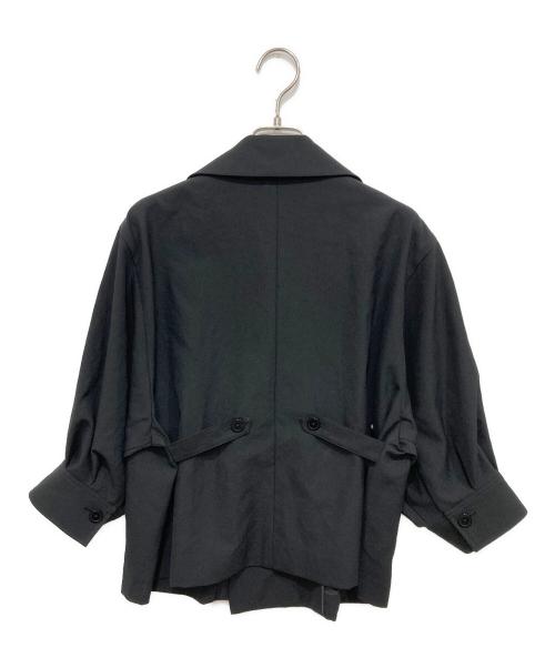 Adam et Rope（アダム エ ロペ）Adam et Rope (アダム エ ロペ) 2WAYシルエットシャツジャケット ブラック サイズ:freeの古着・服飾アイテム