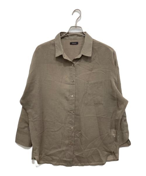 anuans（アニュアンス）anuans (アニュアンス) ミニマルシアーオーバーシャツ ベージュ サイズ:Fの古着・服飾アイテム