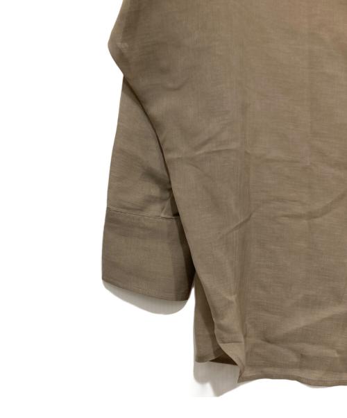 anuans（アニュアンス）anuans (アニュアンス) ミニマルシアーオーバーシャツ ベージュ サイズ:Fの古着・服飾アイテム