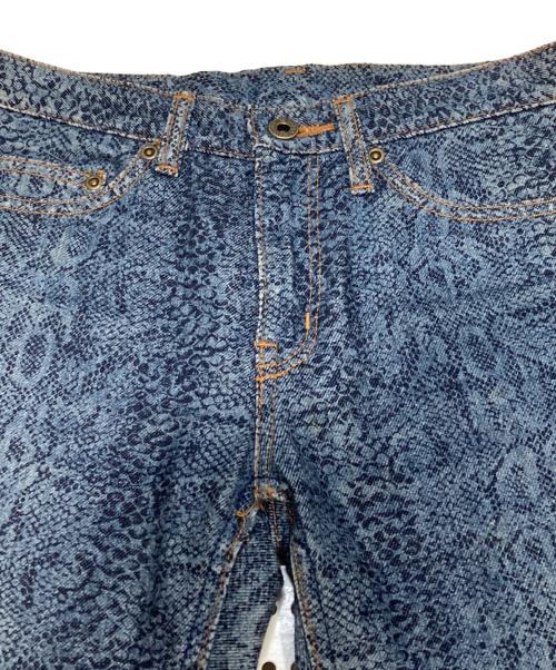 Hysteric Glamour（ヒステリックグラマー）Hysteric Glamour (ヒステリックグラマー) パイソン柄デニムパンツ ネイビー サイズ:SSの古着・服飾アイテム