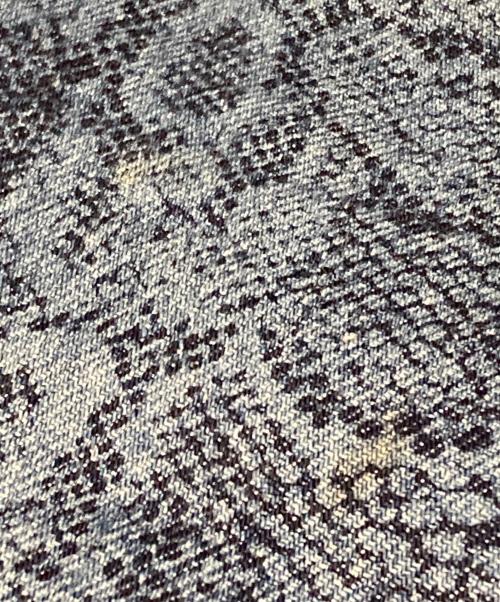 Hysteric Glamour（ヒステリックグラマー）Hysteric Glamour (ヒステリックグラマー) パイソン柄デニムパンツ ネイビー サイズ:SSの古着・服飾アイテム