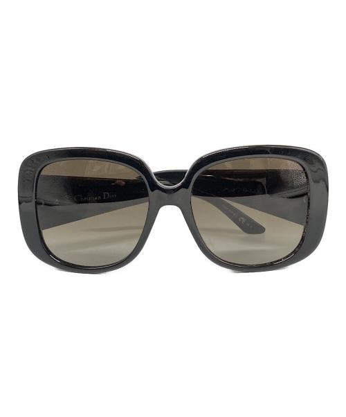 Christian Dior（クリスチャン ディオール）Christian Dior (クリスチャン ディオール) カナージュスクエアサングラス ブラック×ホワイト サイズ:56□18 135の古着・服飾アイテム
