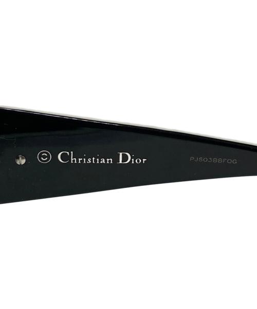 Christian Dior（クリスチャン ディオール）Christian Dior (クリスチャン ディオール) カナージュスクエアサングラス ブラック×ホワイト サイズ:56□18 135の古着・服飾アイテム