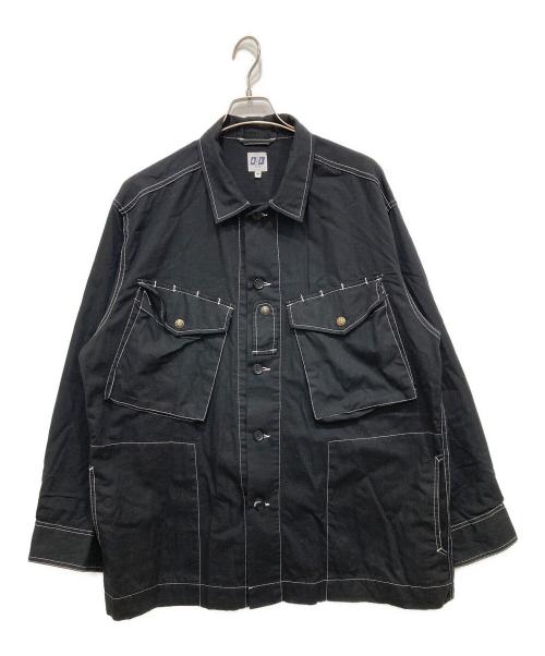 AiE（エーアイイー）AiE (エーアイイー) Prs Shirt Cotton Ripstop ブラック サイズ:Ｍの古着・服飾アイテム