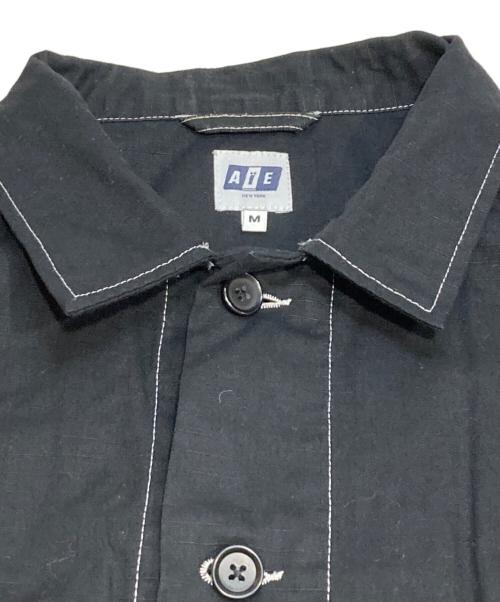 AiE（エーアイイー）AiE (エーアイイー) Prs Shirt Cotton Ripstop ブラック サイズ:Ｍの古着・服飾アイテム