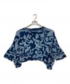 45Rフォーティファイブ・アール）の古着「超ガーゼのゆったりプリントTシャツ」｜ブルー