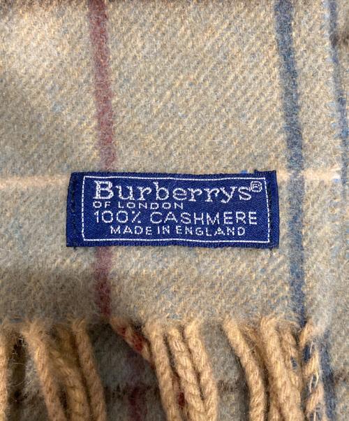 Burberry's（バーバリー）Burberry's (バーバリーズ) カシミヤマフラー カーキの古着・服飾アイテム