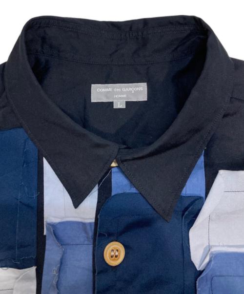 COMME des GARCONS HOMME（コムデギャルソン オム）COMME des GARCONS HOMME (コムデギャルソン オム) 半袖シャツ ネイビー サイズ:Lの古着・服飾アイテム