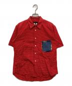 COMME des GARCONS HOMME PLUSコムデギャルソンオムプリュス）の古着「水玉半袖シャツ」｜レッド