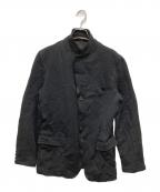 COMME des GARCONS HOMMEコムデギャルソン オム）の古着「シワ加工テーラードジャケット」｜ブラック