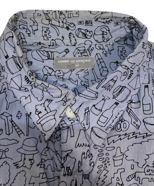 COMME des GARCONS HOMME（コムデギャルソン オム）COMME des GARCONS HOMME (コムデギャルソン オム) シャツ ブルー サイズ:Mの古着・服飾アイテム
