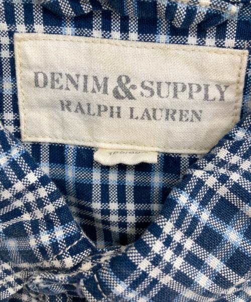 Denim & Supply Ralph Lauren（デニム＆サプライ ラルフローレン）Denim & Supply Ralph Lauren (デニム＆サプライ ラルフローレン) チェックシャツ ブルー サイズ:XSの古着・服飾アイテム