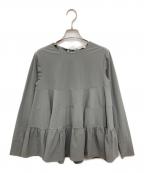 YORIヨリ）の古着「撥水ティアードブラウス」｜グレー