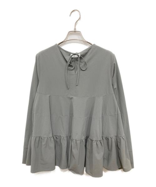 YORI（ヨリ）YORI (ヨリ) 撥水ティアードブラウス グレー サイズ:Freeの古着・服飾アイテム