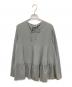 YORI (ヨリ) 撥水ティアードブラウス グレー サイズ:Free：8000円