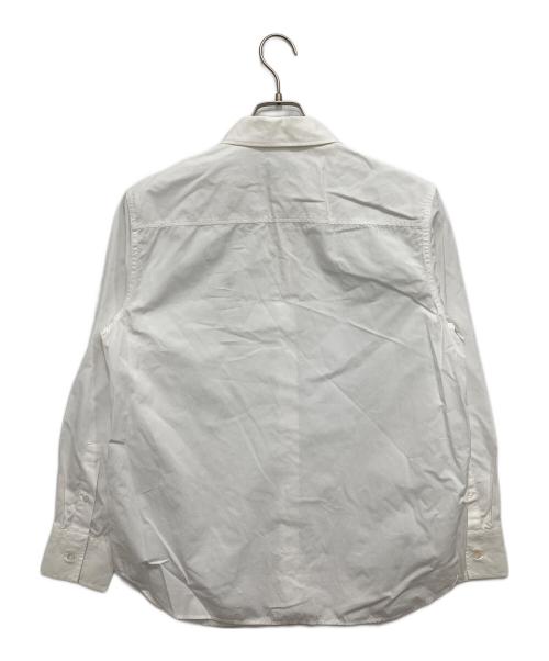 maison kitsune（メゾンキツネ）MAISON KITSUNE (メゾンキツネ) FOX HEAD EMBROIDERY CLASSIC SHIRT ホワイト サイズ:36の古着・服飾アイテム
