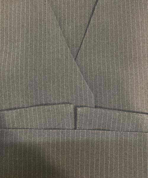 Midi-Umi（ミディウミ）Midi-Umi (ミディウミ) Vネックロングジレワンピース グレー サイズ:freeの古着・服飾アイテム