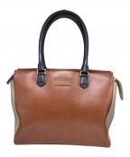 PAUL SMITHポールスミス）の古着「バイカラーハンドバッグ」｜ブラウン