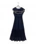 MISTREASS (ミストレアス) Bicolor Ruffle Pleated Dress ネイビー サイズ:FREE：6000円