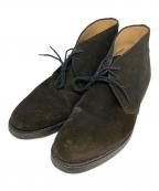 Crockett & Jonesクロケット＆ジョーンズ）の古着「スエードチャッカーブーツ」｜ブラック
