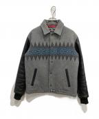 THE CUTRATEカットレイト）の古着「スタジャン」｜グレー×ブラック