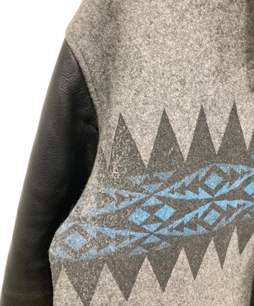 THE CUTRATE（カットレイト）THE CUTRATE (カットレイト) スタジャン グレー×ブラック サイズ:Mの古着・服飾アイテム