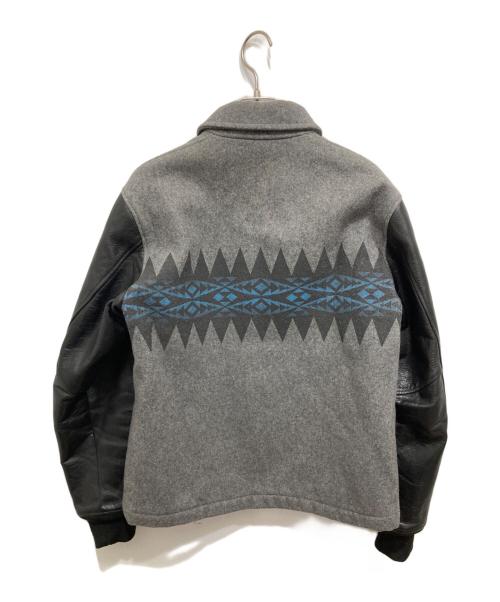 THE CUTRATE（カットレイト）THE CUTRATE (カットレイト) スタジャン グレー×ブラック サイズ:Mの古着・服飾アイテム