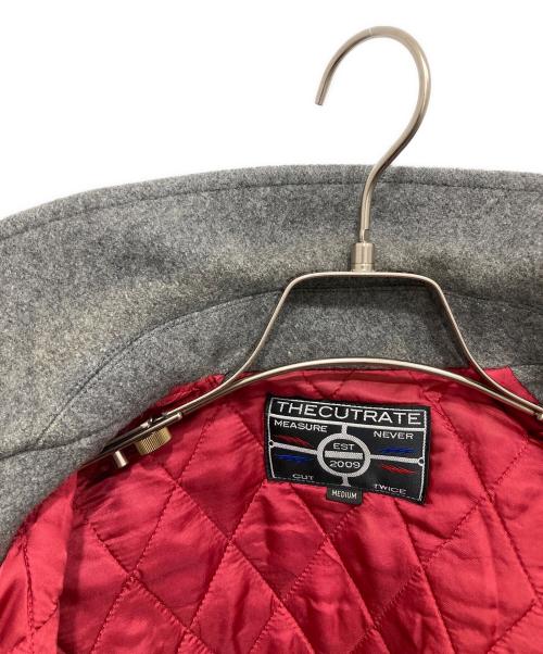 THE CUTRATE（カットレイト）THE CUTRATE (カットレイト) スタジャン グレー×ブラック サイズ:Mの古着・服飾アイテム