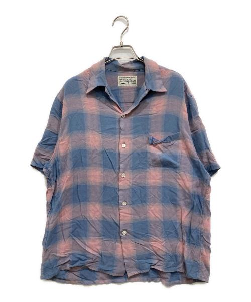 WACKO MARIA（ワコマリア）WACKO MARIA (ワコマリア) オンブレチェックシャツ ピンク×ブルー サイズ:Lの古着・服飾アイテム