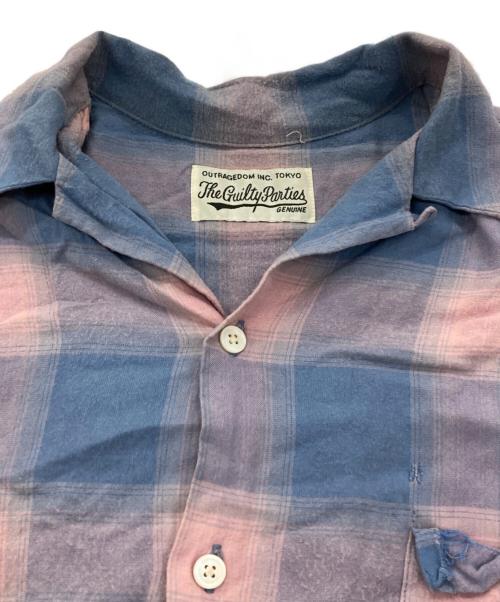 WACKO MARIA（ワコマリア）WACKO MARIA (ワコマリア) オンブレチェックシャツ ピンク×ブルー サイズ:Lの古着・服飾アイテム