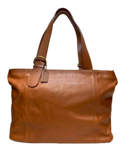 OLD COACH（オールドコーチ）OLD COACH (オールドコーチ) レザートートバッグ ブラウンの古着・服飾アイテム