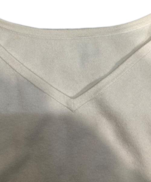 CELFORD（セルフォード）CELFORD (セルフォード) チュールスリーブニットプルオーバー アイボリー サイズ:Sの古着・服飾アイテム